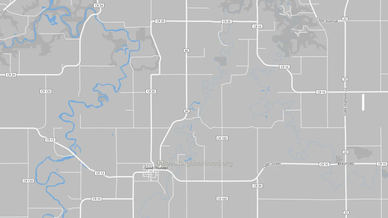 Bike Grade map of 56037, MN