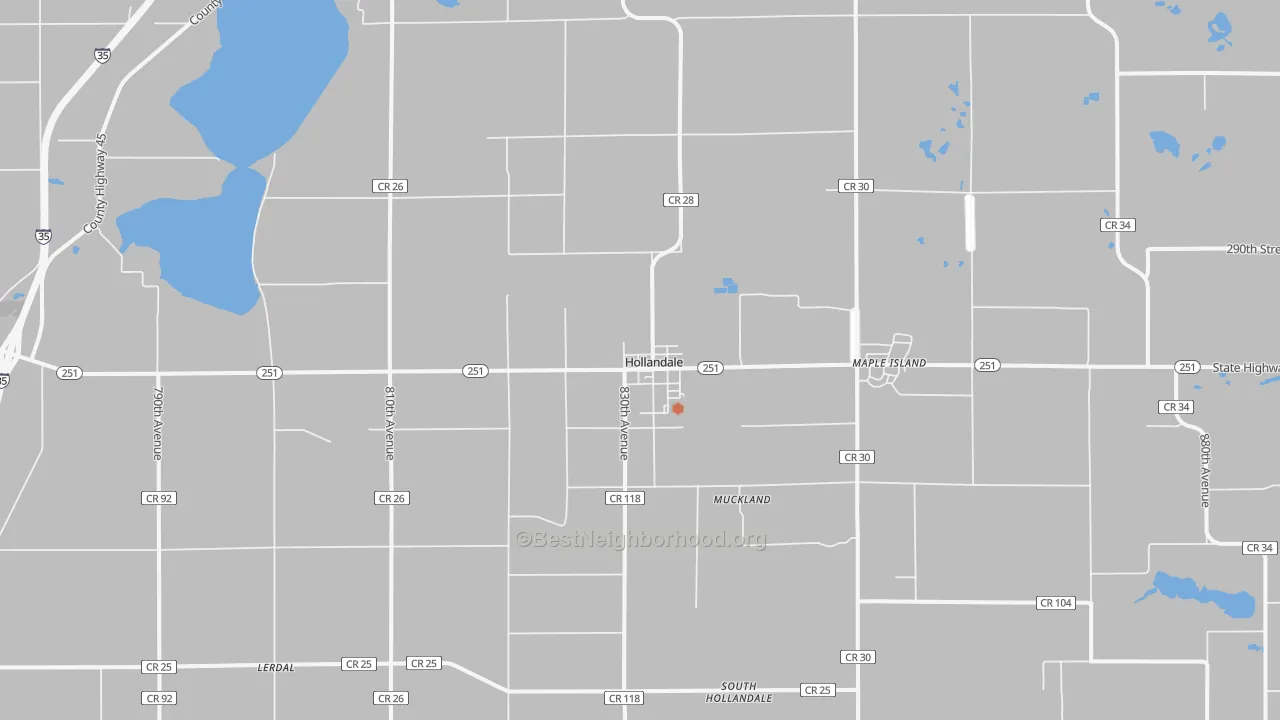 Bike Grade map of 56045, MN