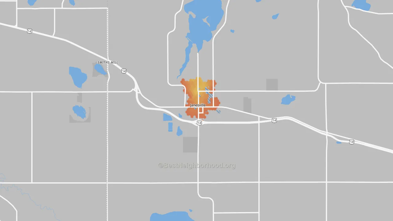 Bike Grade map of 56048, MN