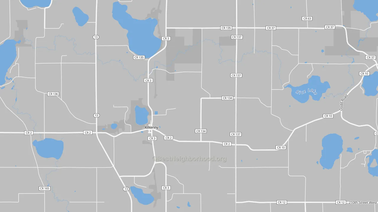 Bike Grade map of 56052, MN