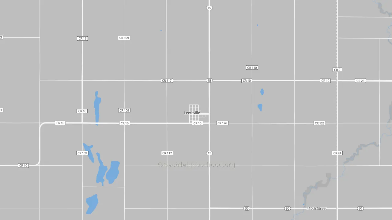 Bike Grade map of 56060, MN