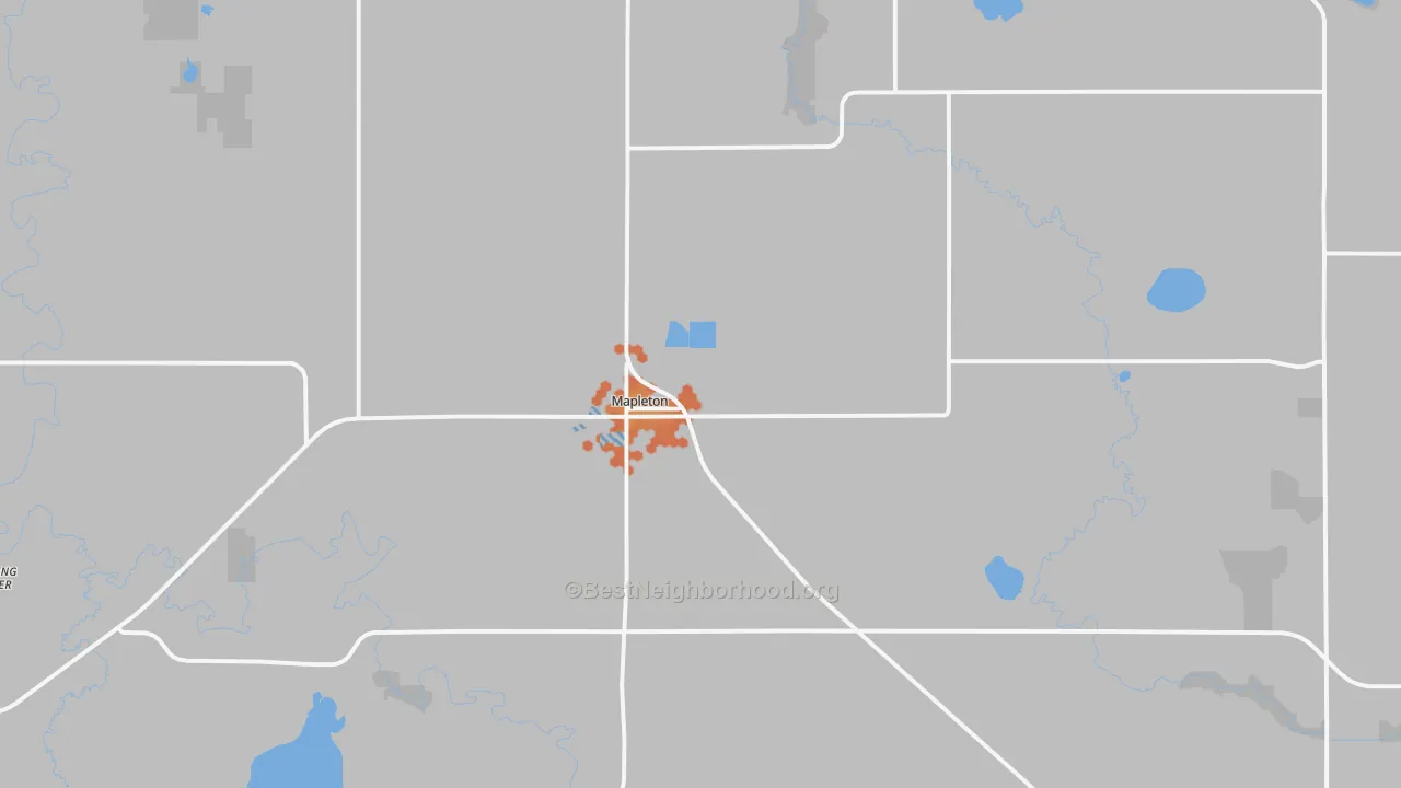 Bike Grade map of 56065, MN