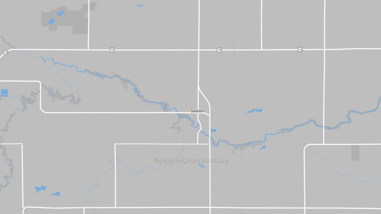 Bike Grade map of 56083, MN