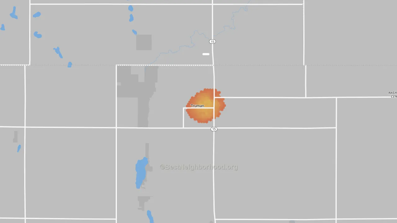 Bike Grade map of 56088, MN
