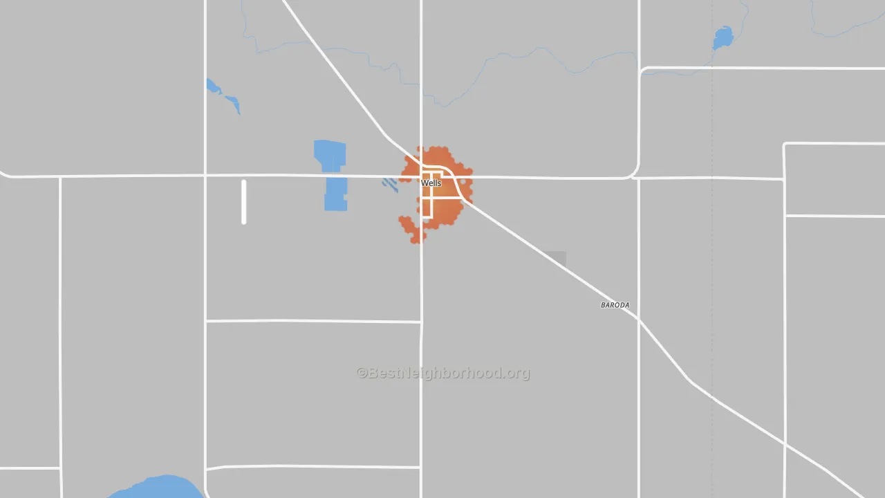 Bike Grade map of 56097, MN