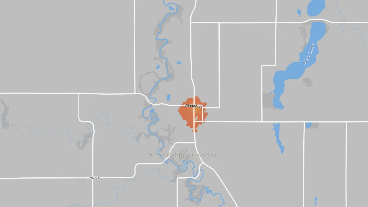 Bike Grade map of 56098, MN