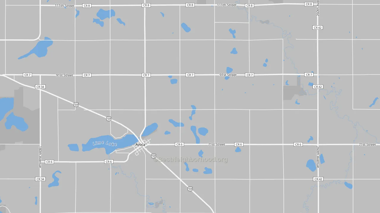 Bike Grade map of 56114, MN