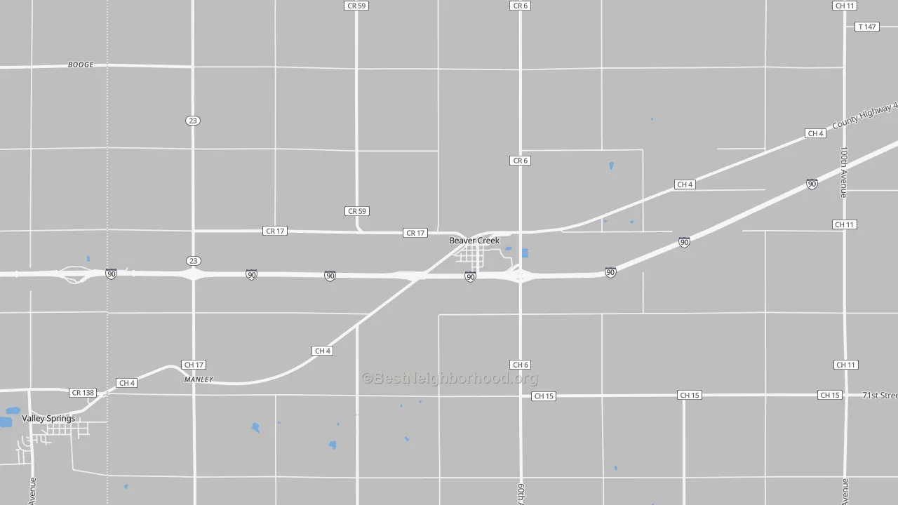 Bike Grade map of 56116, MN
