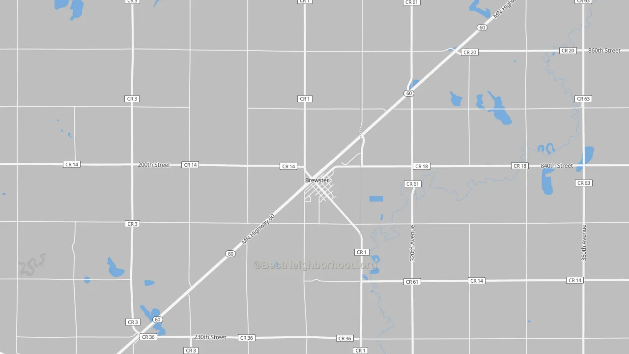 Bike Grade map of 56119, MN