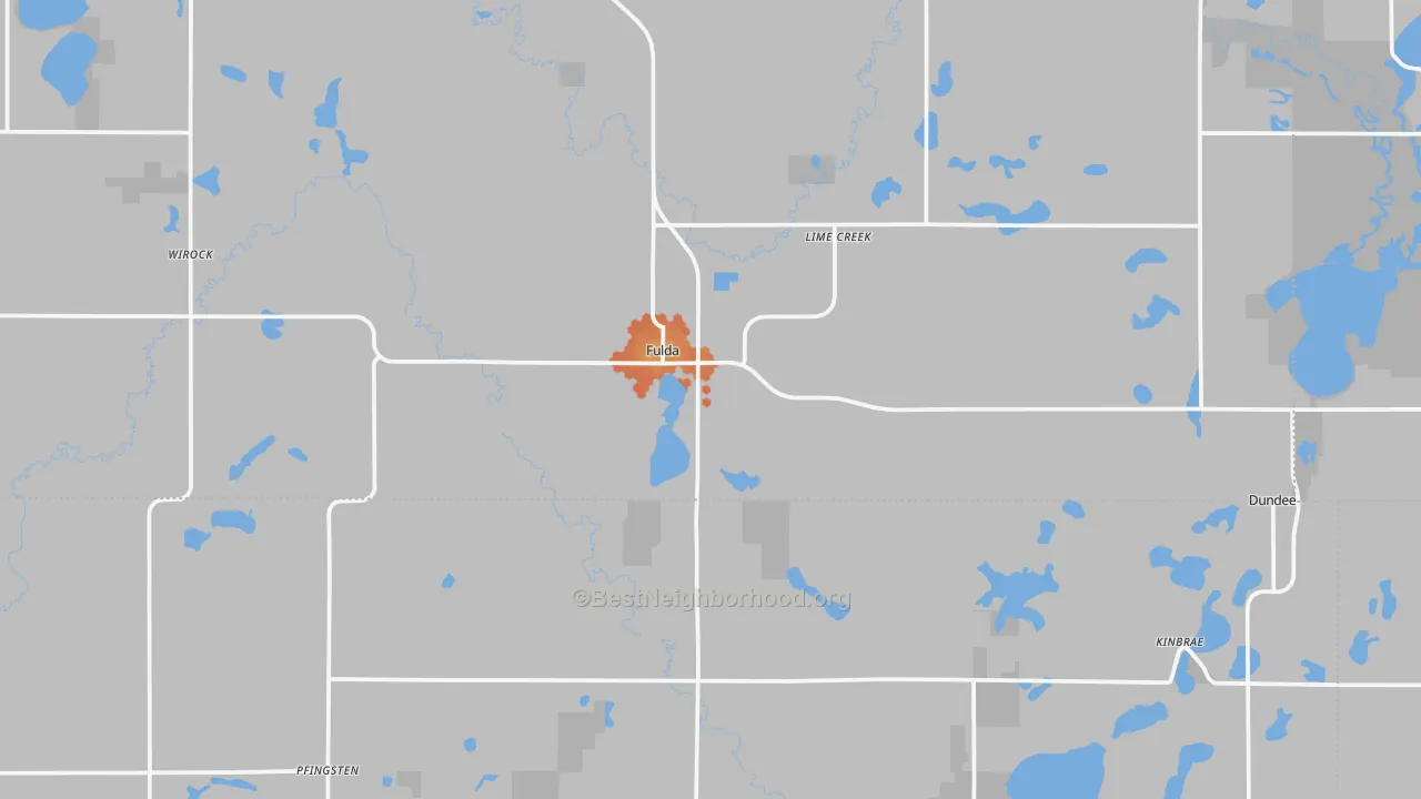 Bike Grade map of 56131, MN