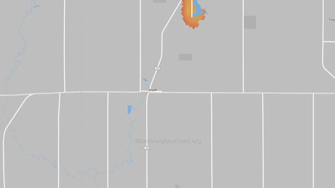 Bike Grade map of 56144, MN