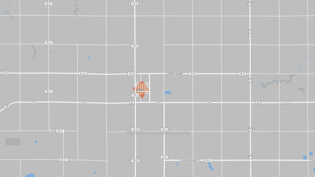 Bike Grade map of 56145, MN