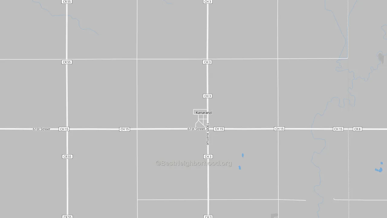 Bike Grade map of 56146, MN