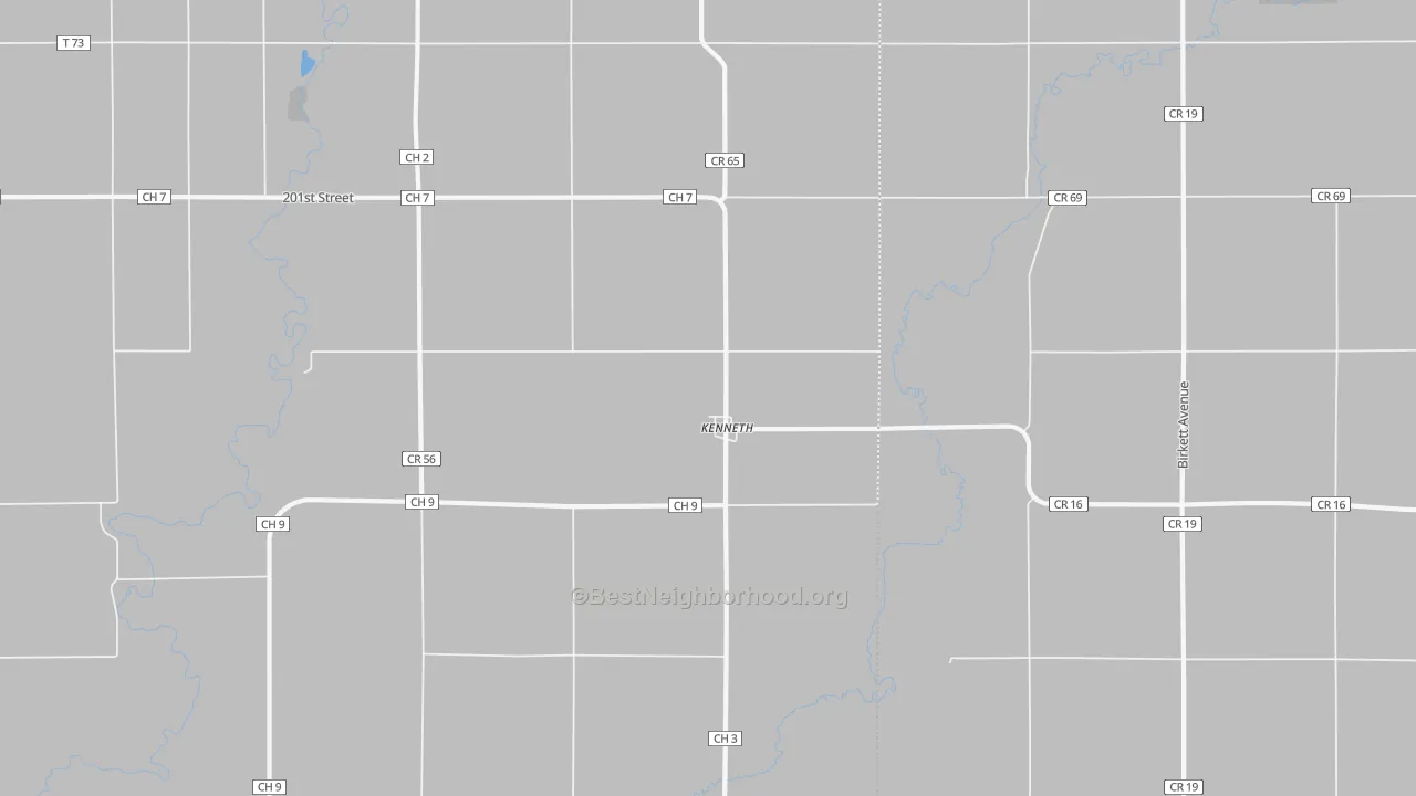 Bike Grade map of 56147, MN