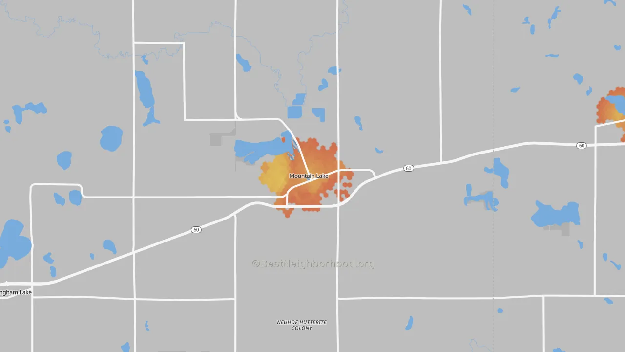 Bike Grade map of 56159, MN