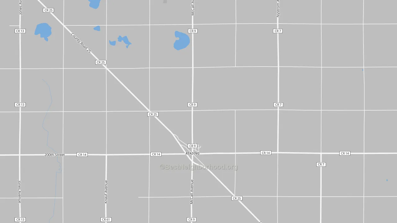 Bike Grade map of 56165, MN