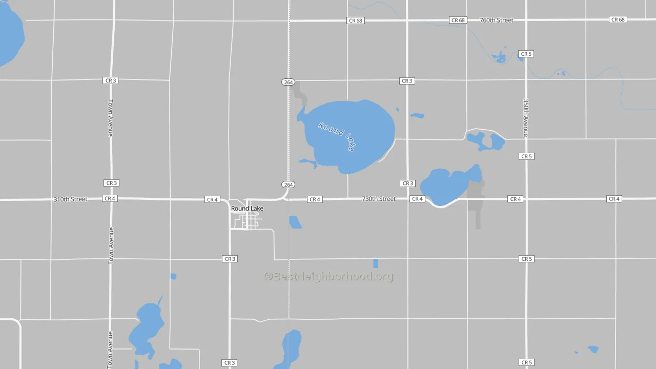 Bike Grade map of 56167, MN