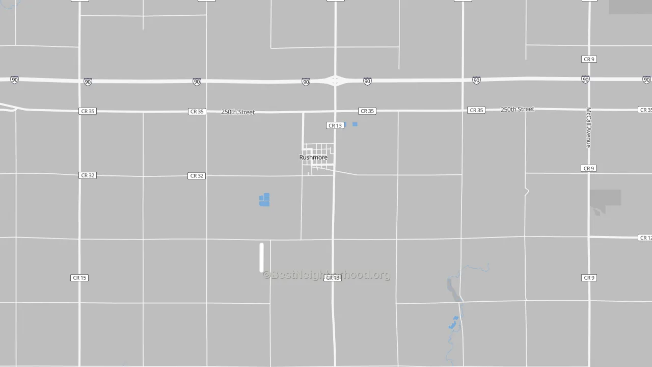 Bike Grade map of 56168, MN