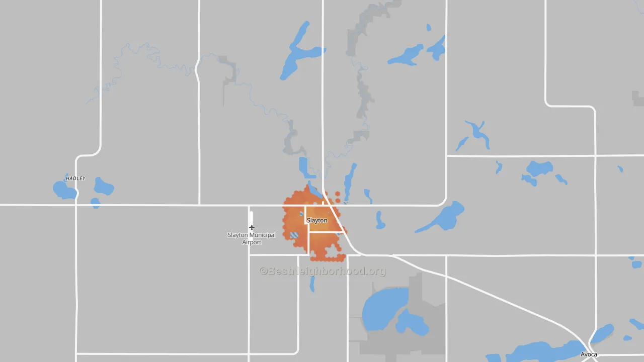 Bike Grade map of 56172, MN