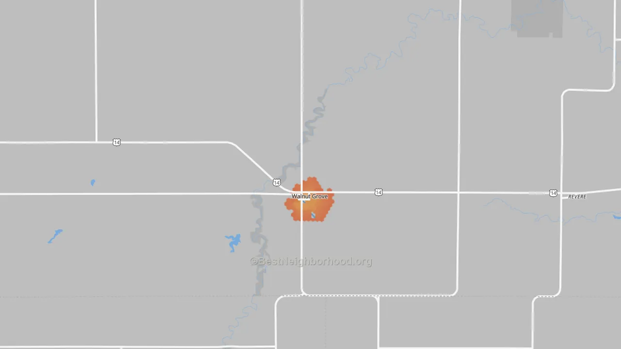 Bike Grade map of 56180, MN