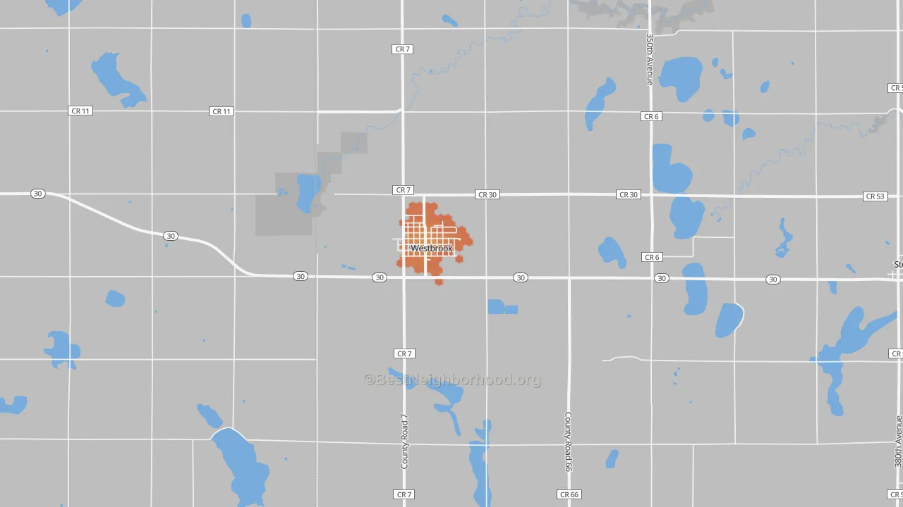 Bike Grade map of 56183, MN
