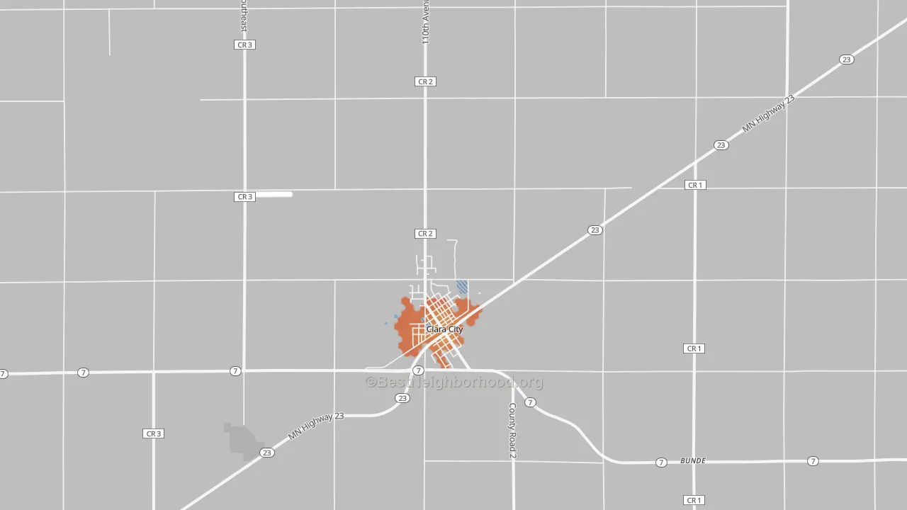 Bike Grade map of 56222, MN