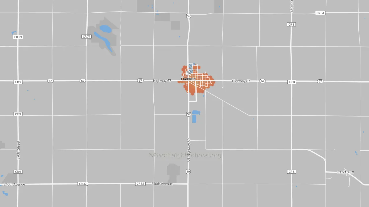 Bike Grade map of 56223, MN