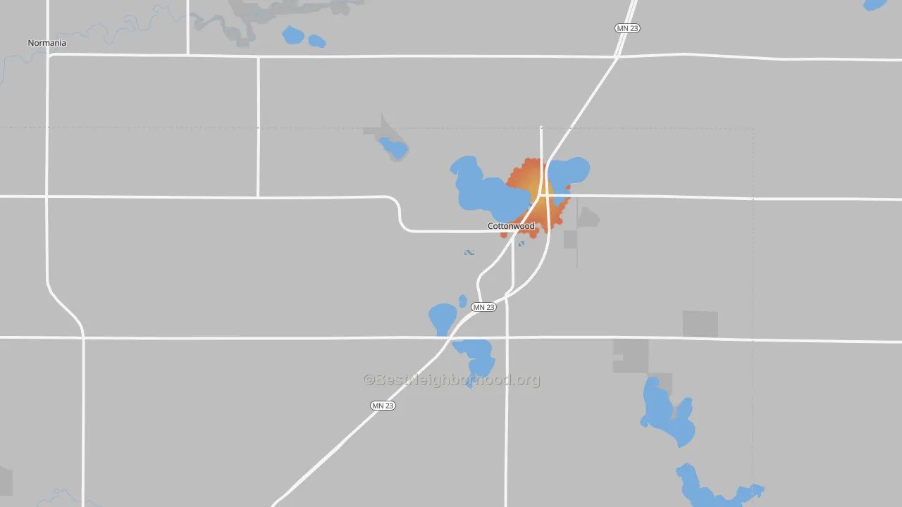 Bike Grade map of 56229, MN
