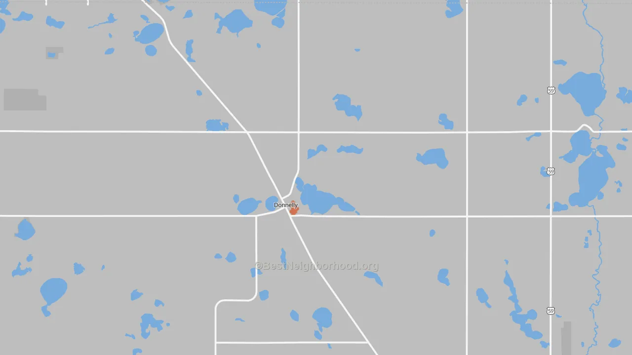Bike Grade map of 56235, MN