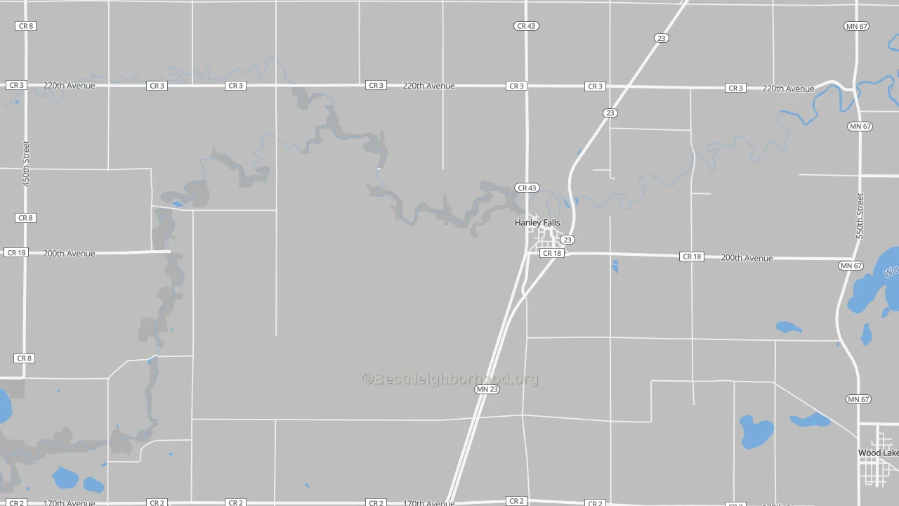 Bike Grade map of 56245, MN