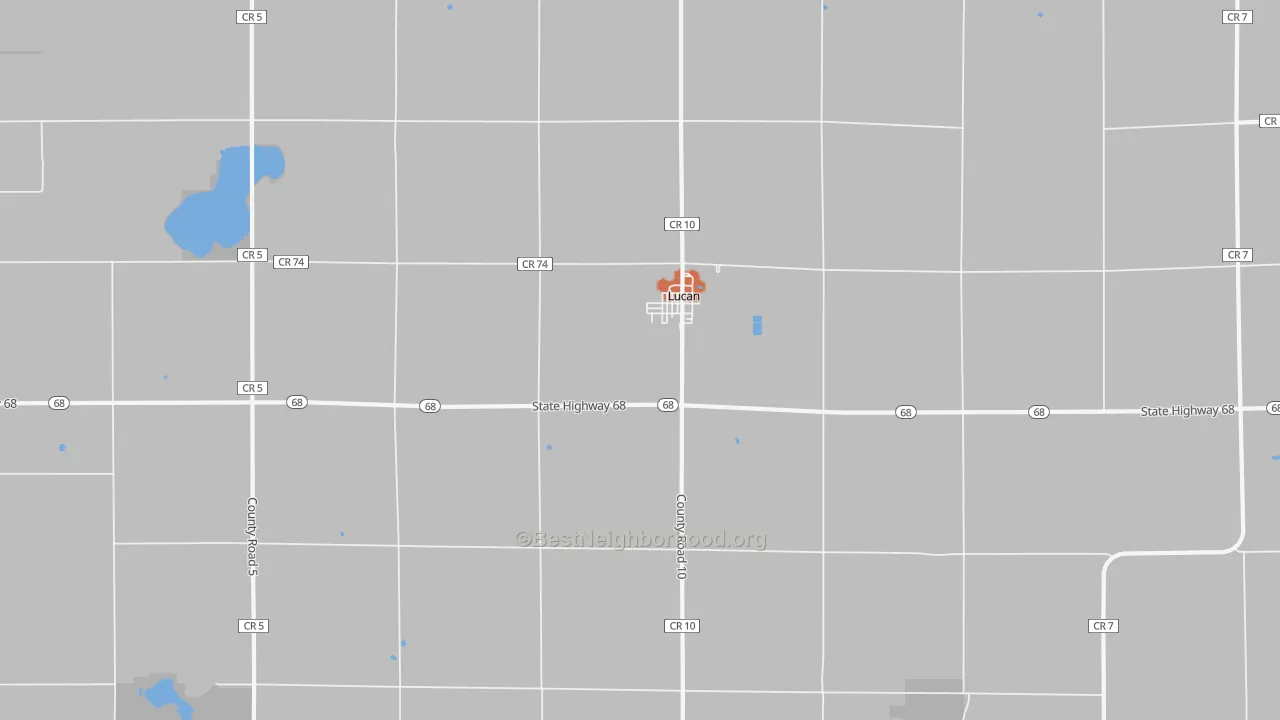 Bike Grade map of 56255, MN