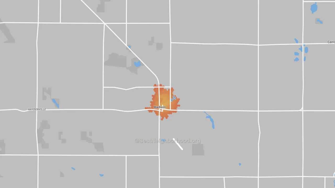 Bike Grade map of 56256, MN