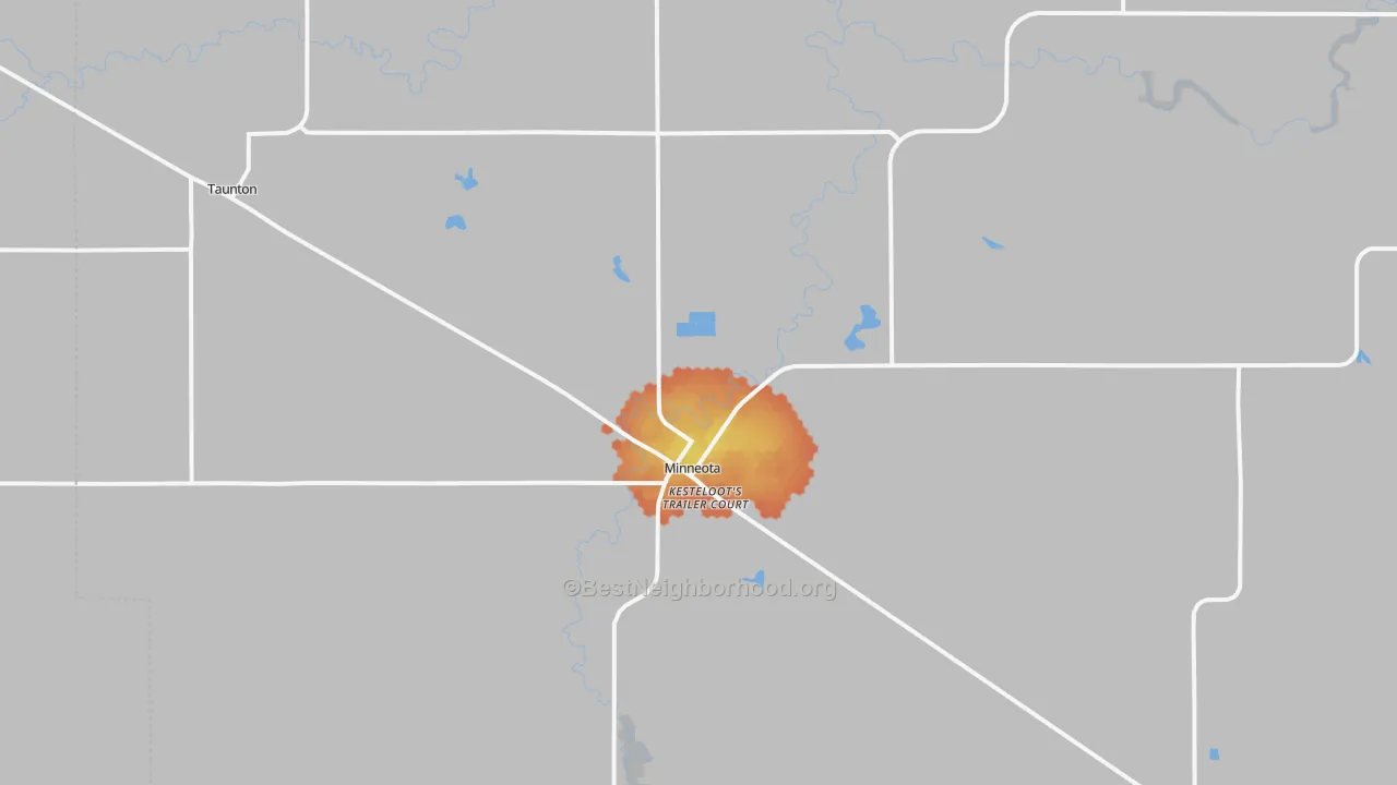 Bike Grade map of 56264, MN