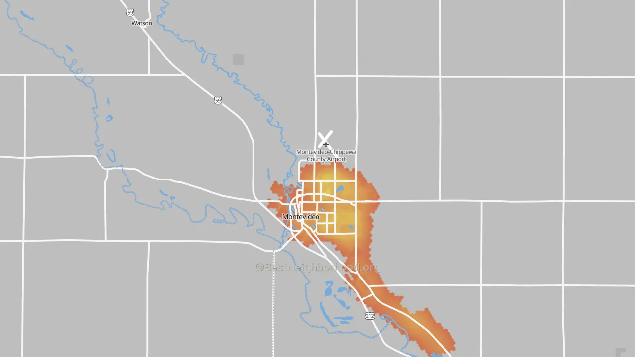 Bike Grade map of 56265, MN