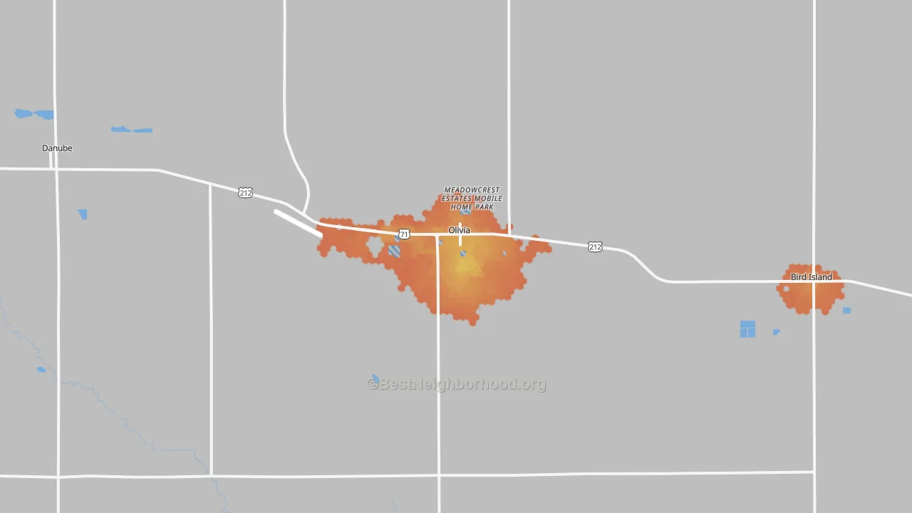 Bike Grade map of 56277, MN