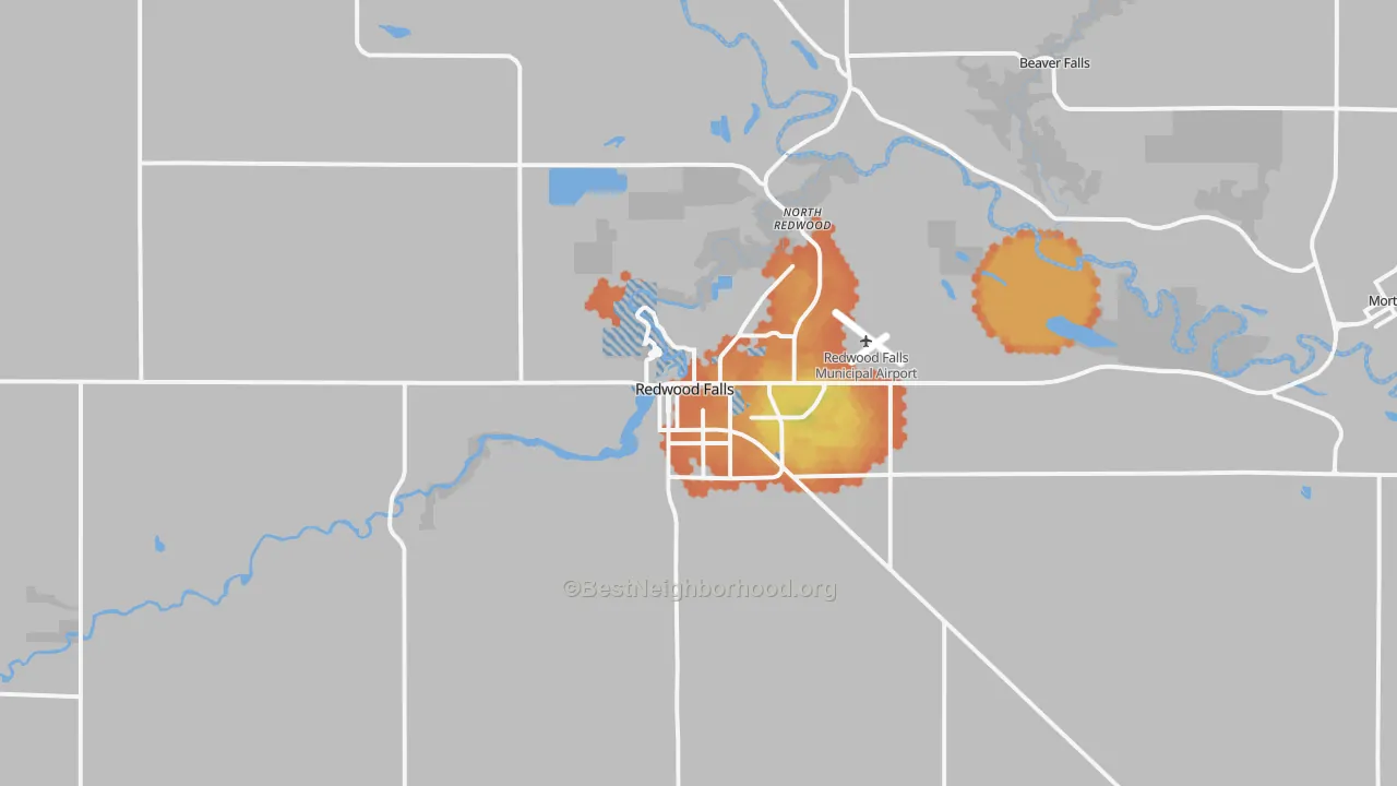 Bike Grade map of 56283, MN