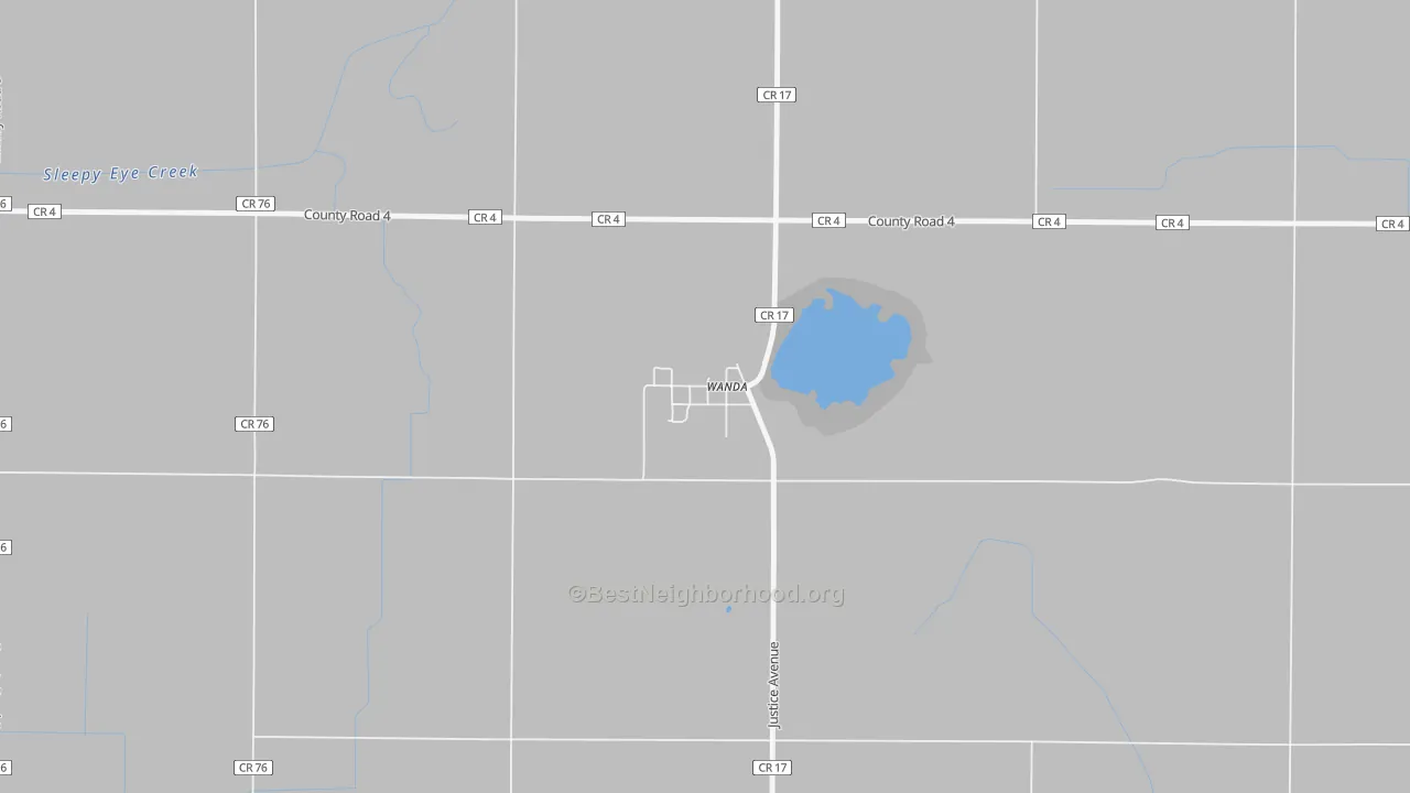 Bike Grade map of 56294, MN