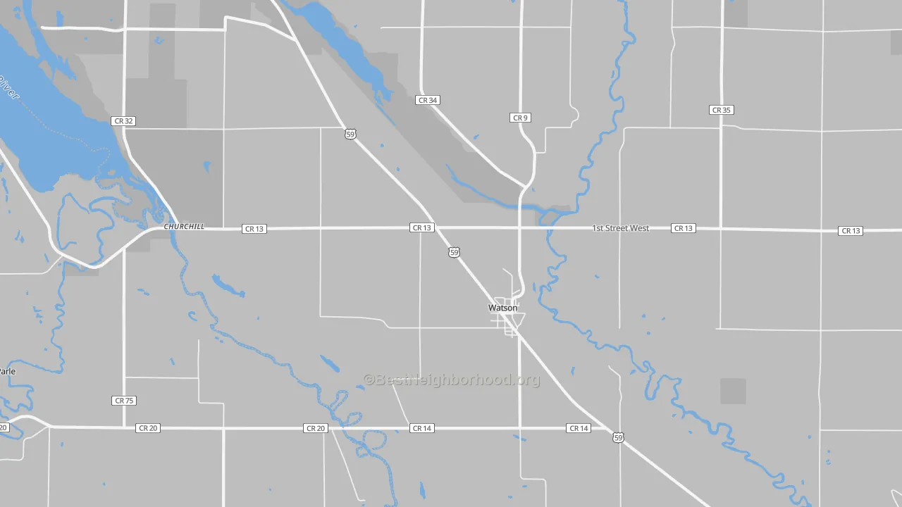 Bike Grade map of 56295, MN
