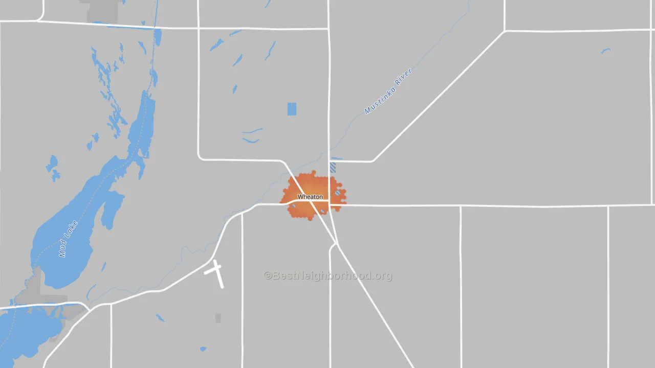 Bike Grade map of 56296, MN