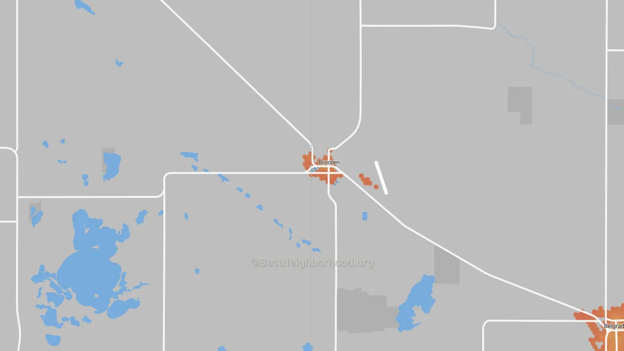 Bike Grade map of 56316, MN