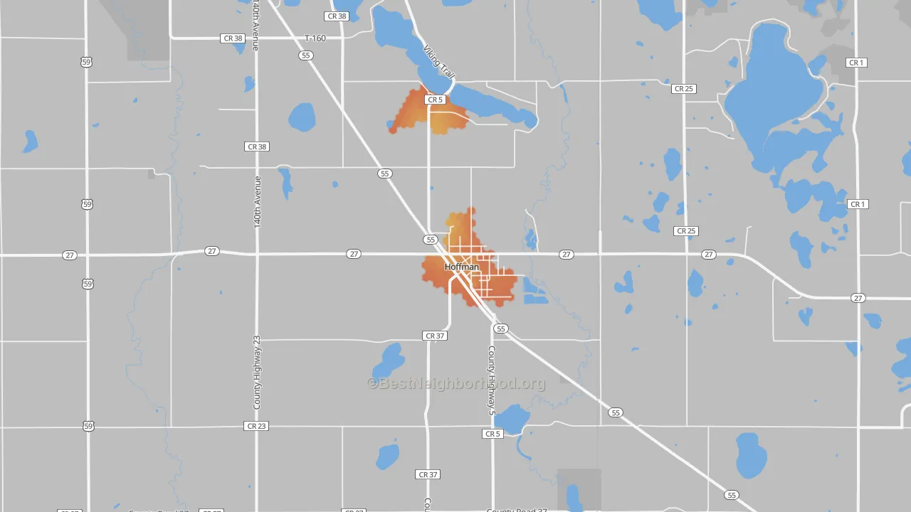 Bike Grade map of 56339, MN