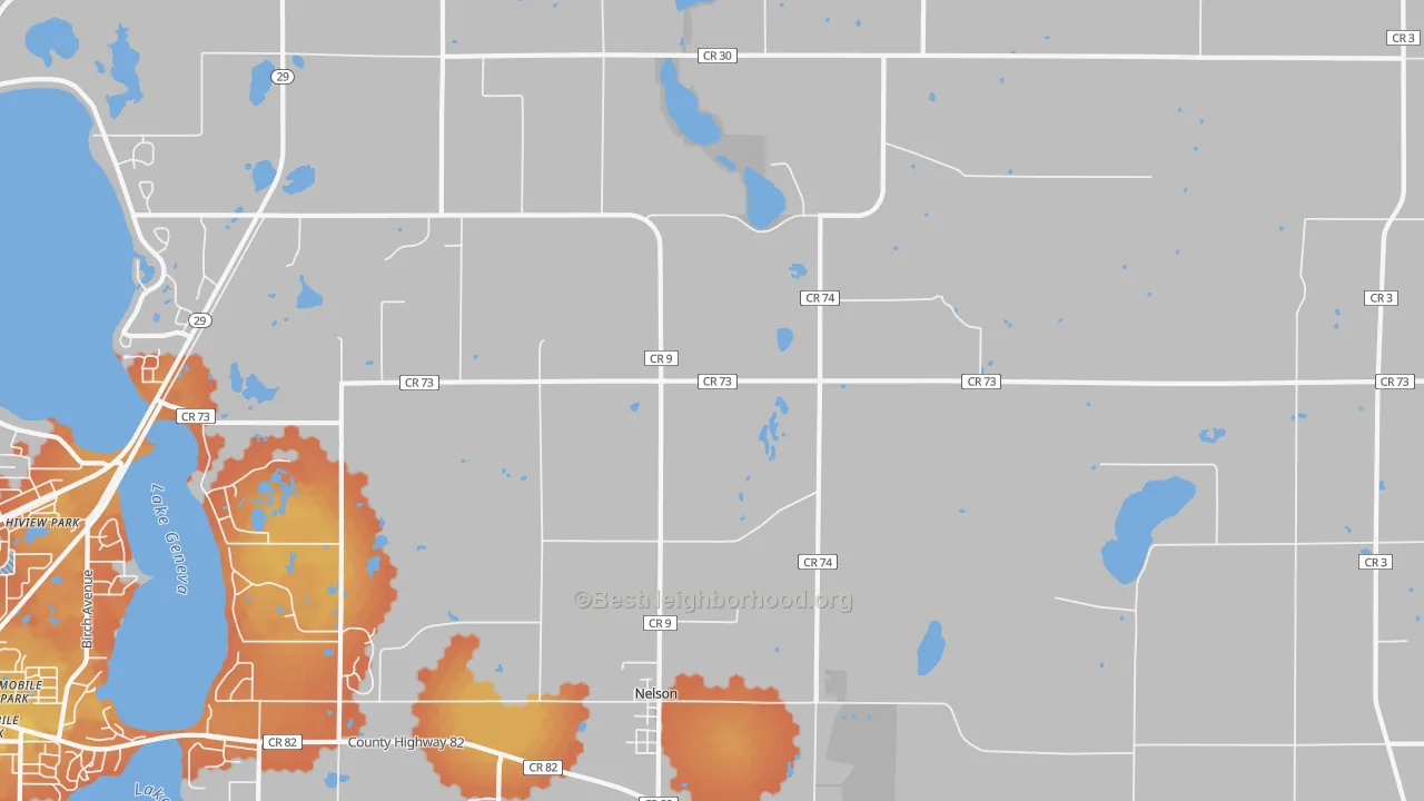 Bike Grade map of 56355, MN