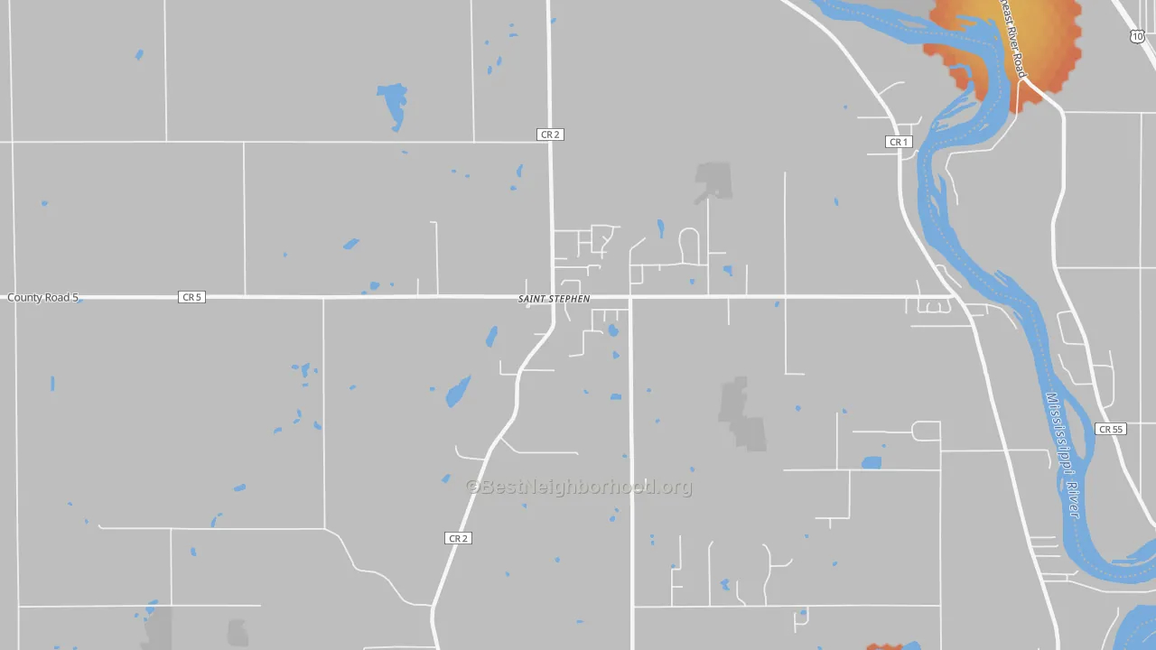Bike Grade map of 56375, MN