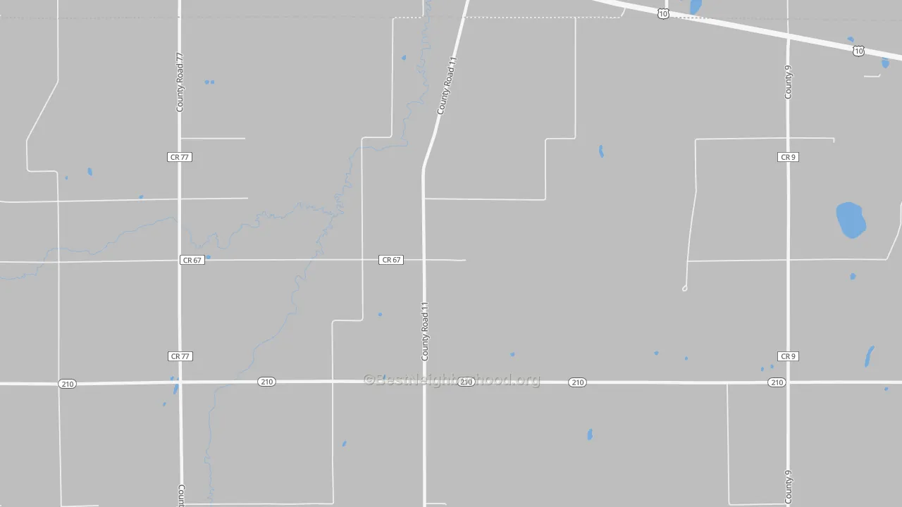 Bike Grade map of 56434, MN