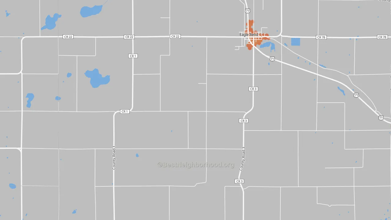 Bike Grade map of 56446, MN
