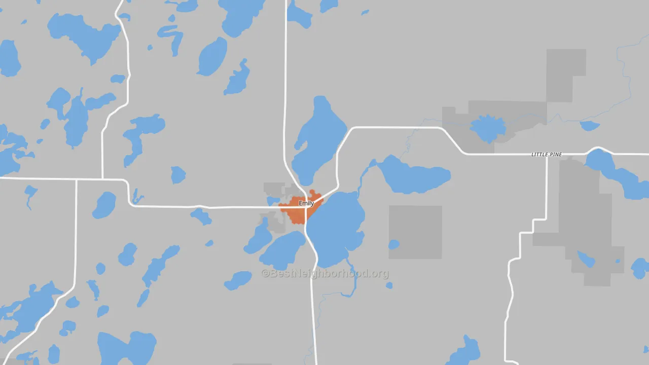 Bike Grade map of 56447, MN