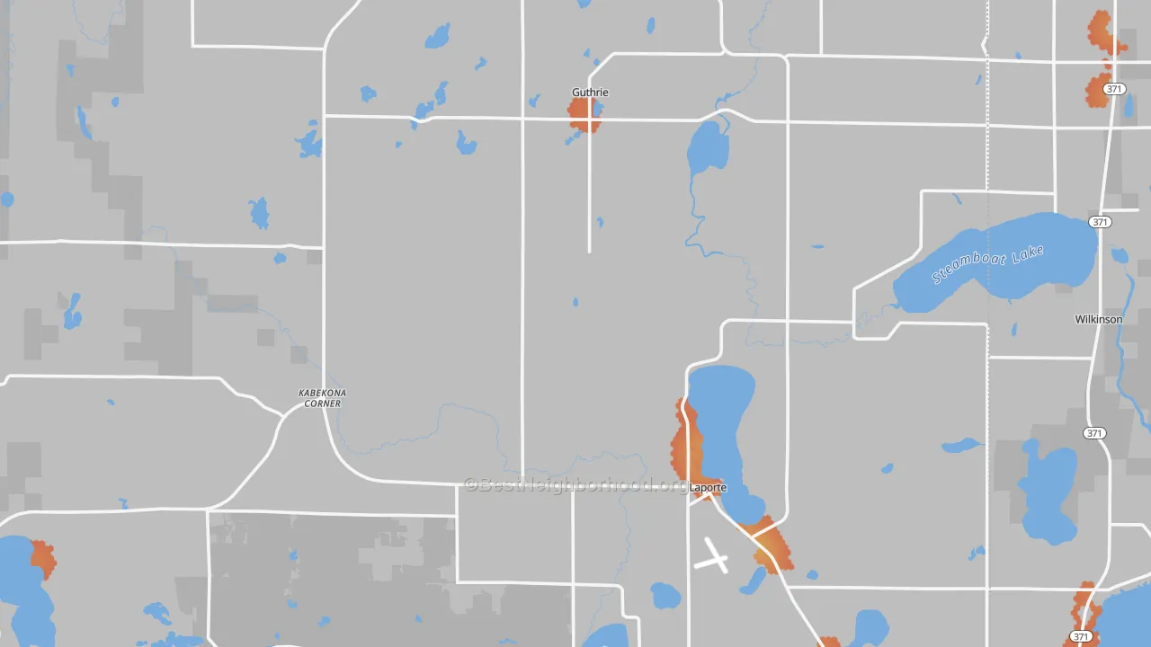 Bike Grade map of 56461, MN