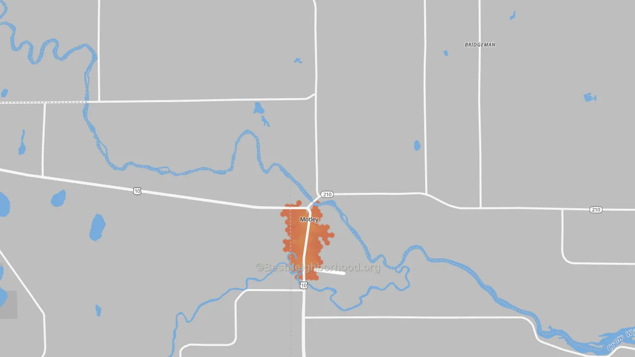 Bike Grade map of 56466, MN