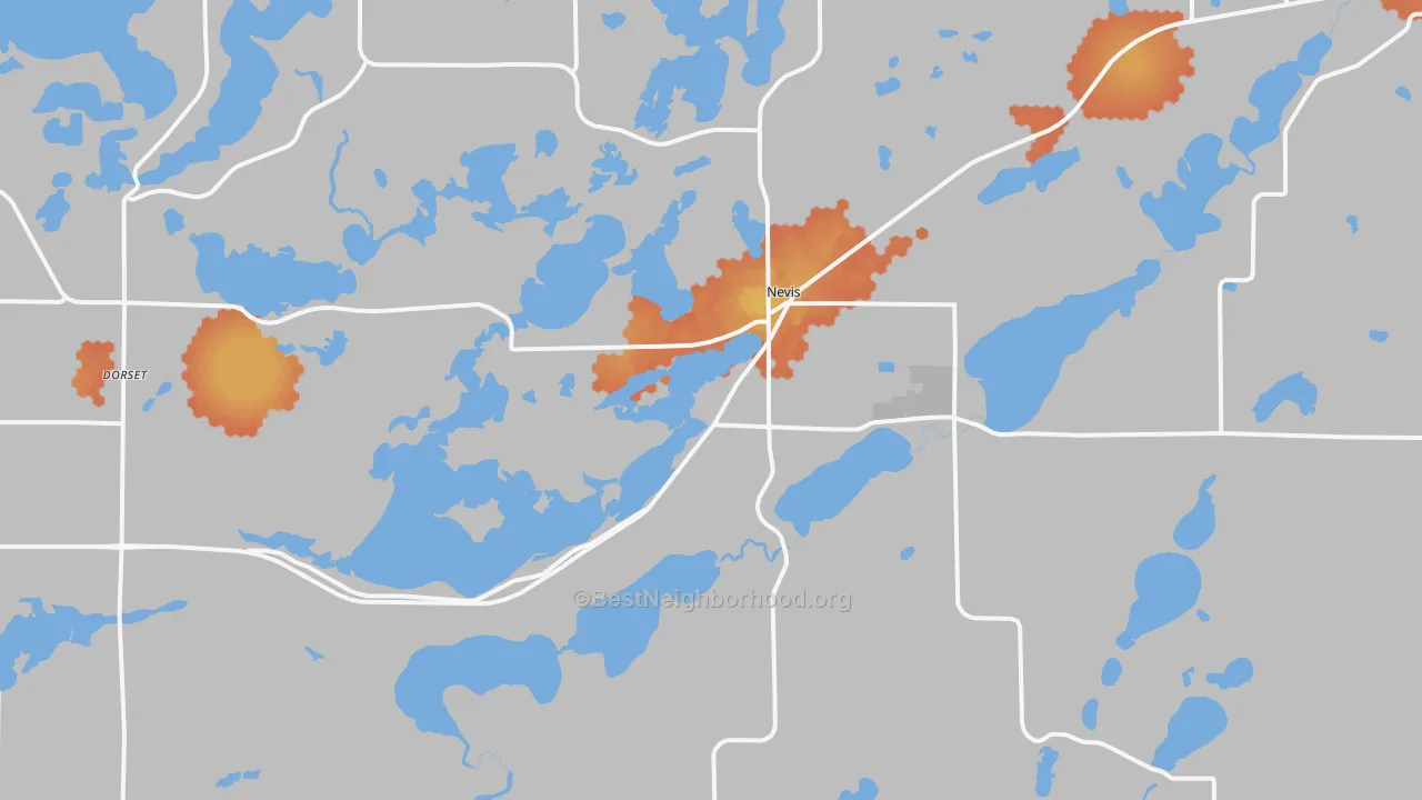 Bike Grade map of 56467, MN