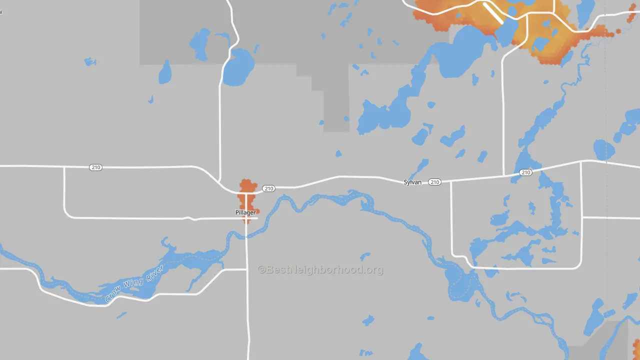 Bike Grade map of 56473, MN